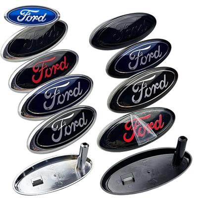 Автомобильная наклейка Ford 14,5x6,5 см ABS Передний значок-эмблема для Ford Focus 2 3 Mondeo Fiesta Ranger Mustang Kuga Explorer Transit Aut