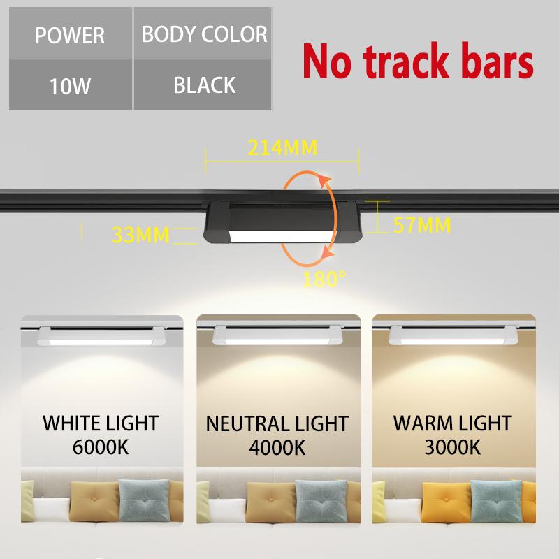 Новые трековые светильники алюминиевый потолочный трековый светильник прожектор лампа 110-220 В трековый светильник для дома магазин одежды Домашний декор