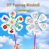 Набор для раскрашивания детской ветряной мельницы своими руками: Набор для рисования дудлов и рукоделия ручной работы для детского творчества