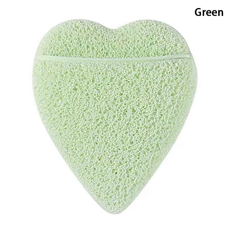 Heart Shape Sponge Facial Deep Cleaning Puff Dust Remove Soft Sponge Exfoliating Face Skin Cleansing Massage Puff Skin Care Tool