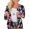 Women Summer Leopard Print Half Sleeve Beach Cardigan Sun-protective Blouse