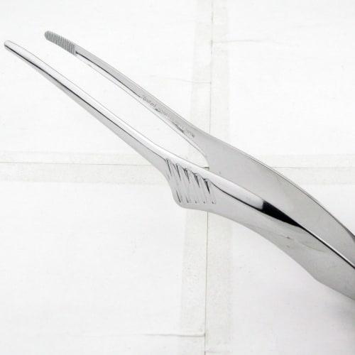 Nagao Tsubame-Sanjo Clay Tongs, Economy Type, Mirror Finish, 18.3cm Short, Stainless Steel, Perfect for Yakiniku, Pasta, Camping, and BBQs, Made In Ja