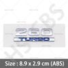 ABS 260 220 370 240 180 230 Letter Turbo Displacement  Turbo Rear Trunk Emblem Badge Stickers Accessories Car Styling