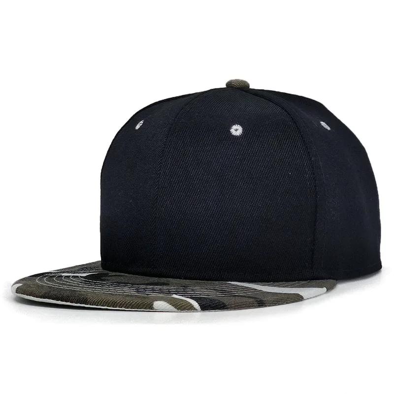 Новая однотонная регулируемая кепка-snapback Высокое качество для взрослых Хип-хоп Уличный городской стиль Бейсболка Мужская Женская Для активного отдыха на природе Бейсболка