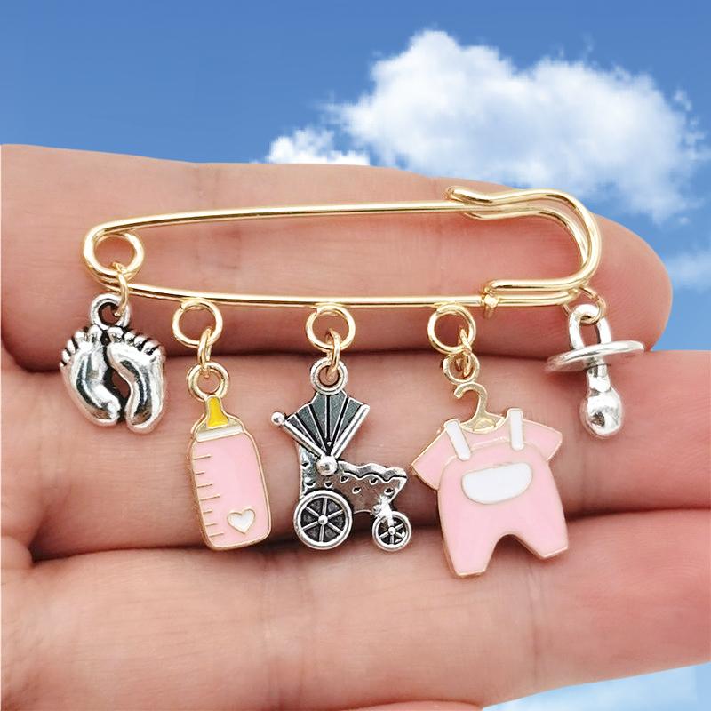 Модная детская коляска Детская бутылочка Одежда Соска-пустышка Тематическая булавка Брошь Ювелирные изделия Подарки на День матери