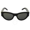 Saint Laurent Grey Cat Eye Ladies Sunglasses Sl M94 001 53