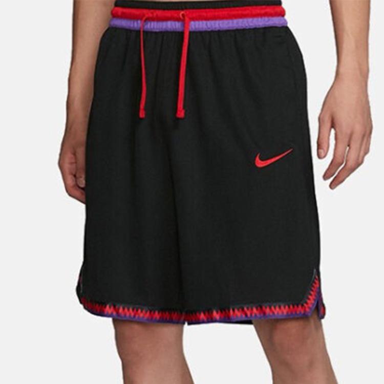 Nike Dri-Fit DNA Basketball Fitness Running Shorts Men Shorts Black Red AT3151-015