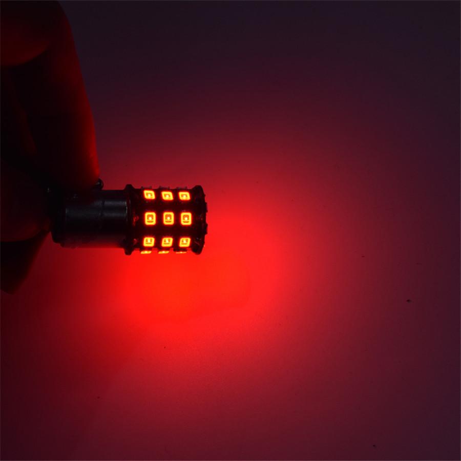 2XRed 1156 706 P21W BA15s S25 33-SMD-2835 LED Bulb For Car Tail Brake Stop Light