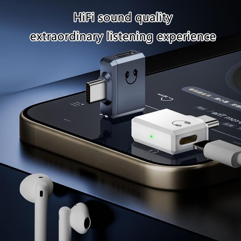 Адаптер Type C на 8Pin, Type C Male на 8Pin Female для серии Phone 15 и Pad. Не для петличных микрофонов.