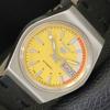 5 AUTOMATIC 6309A JAPAN MENS VINTAGE YELLOW COLOR DIAL WATCH A701463-5 R206b-a701463