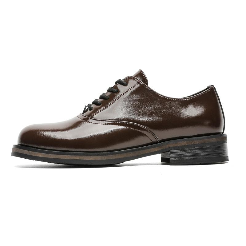 Мужские Весенние Винтажные Туфли Дерби Британский Стиль Business Casual На Шнуровке Удобные Формальные Кожаные Туфли Кроссовки Мужские