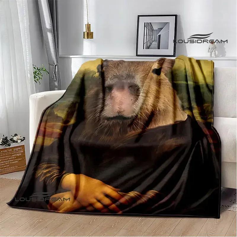 Одеяло Capybara Club в стиле аниме, одеяло cubre cama, теплое одеяло, одеяла для кроватей, одеяло для пикника, подарок на день рождения