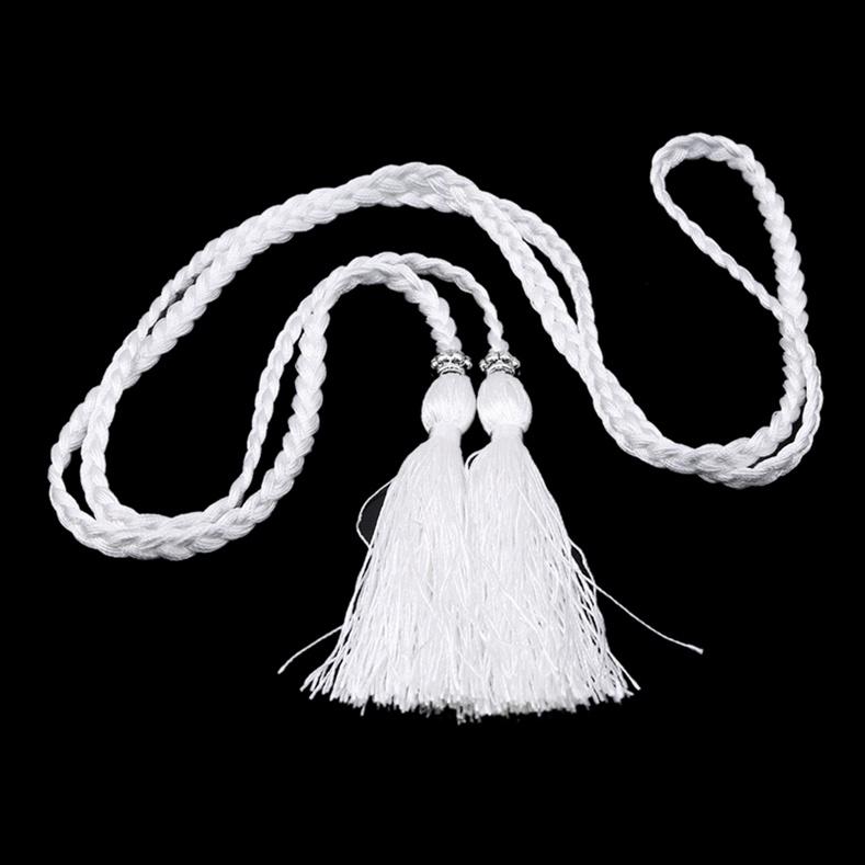 Одежда в национальном стиле, аксессуары для платья, плетеный пояс с кисточками, веревка на талии