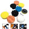 11-Piece Buffing Waxing Sponge Set - Professional Wool Wheel Polishing Disc Pads For Car Detailing And Furniture Care 