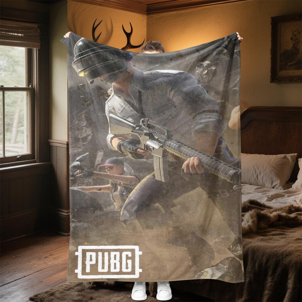 1PC Pubg Winter Camouflage Suitable All Seasons Soft Comfortable Sofa Office Travel Home Blanket Perfect Gift