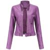 Women's Faux Leather Cropped Jacket PU Moto Biker Zip Up Motorcycle Slim Crop Short Coat Fitted Outwear Fashion Casual Fall Spring Blazer Outfits New