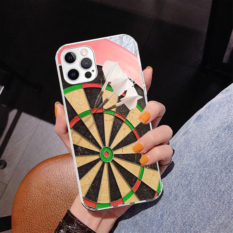 Darts Aesthetics Wire Target Phone Case For iPhone 13 12 Mini 11 Pro Max XS XR X SE 7 8 Plus 5S 5 6S 6 Gift Print Cover Fundas