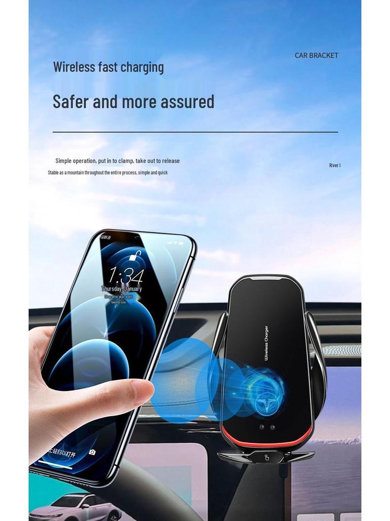 Беспроводное зарядное устройство и держатель для телефона-навигатора Xiaolong MAX для 25 моделей