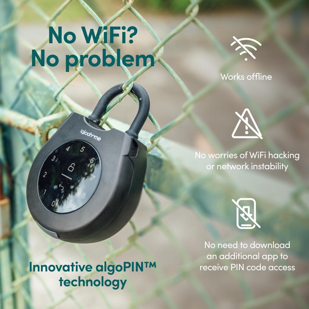 Japanese Igloohome Smart Key Box 3 Smart Smart for Vacation Car No Connection IGK3 [Official Product] Black, Lock, Key, Security, Rentals, Offices,