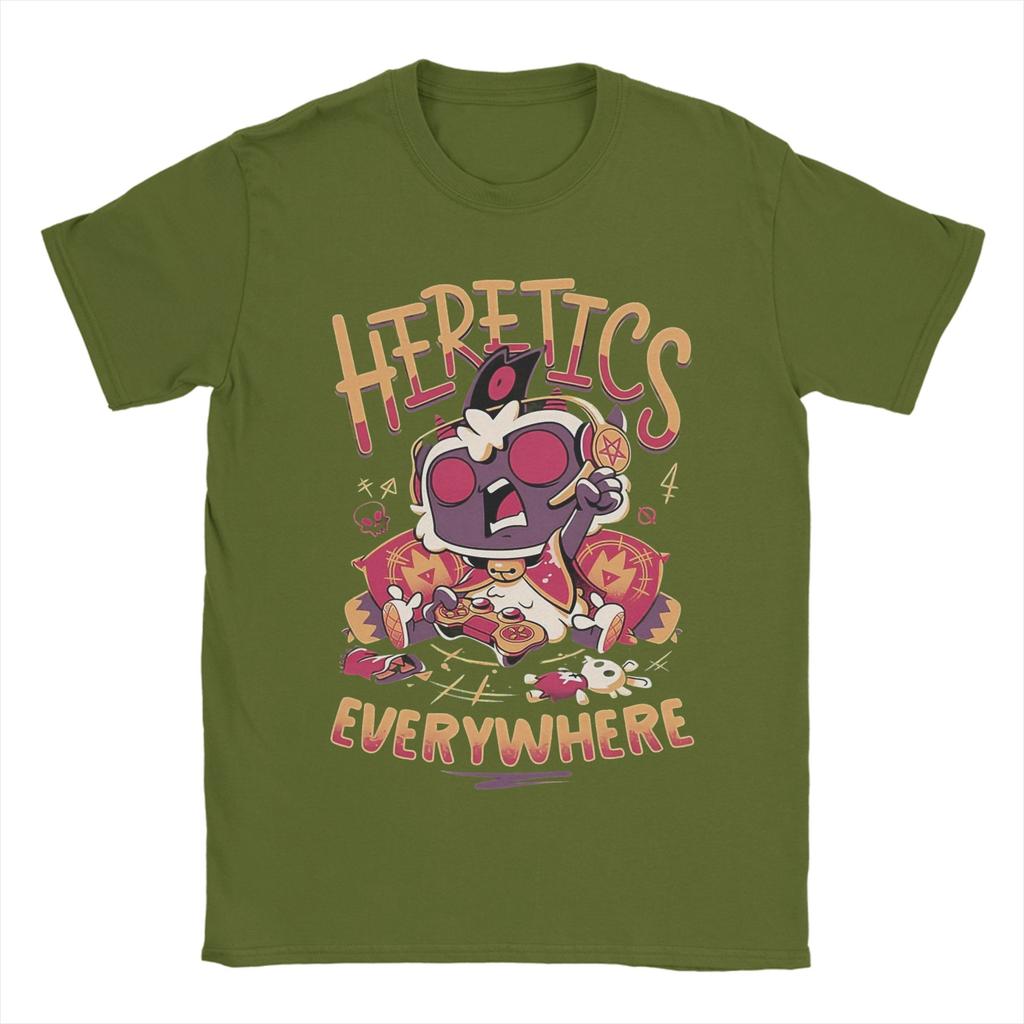 Cult Of The Lamb Game T Shirt Summer Trendy Cool T Shirts Male Pure Cotton ONeck Oversized Tees ShortSleeve Y2K Basic Tops