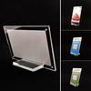 Acrylic Table Card Sign  Display Stand Picture 1pc Photo Frame W/ Base