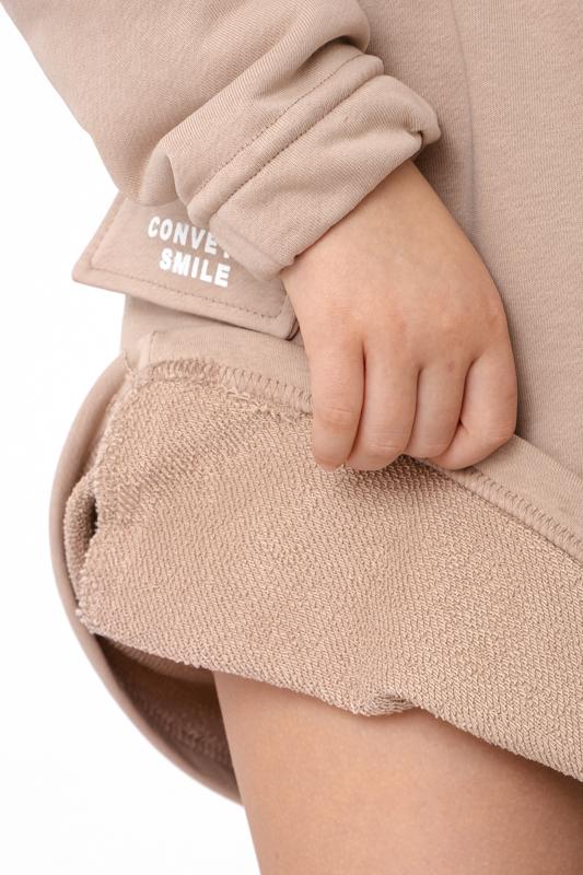 Girls' Dress – Demi-Season Casual Dress with «Convey a Smile» Print, Any season 6491-104-33 HC