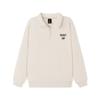 Skechers Sweatshirts Unisex Ivory White-001J Lapel Moderate Other L325U022-001J