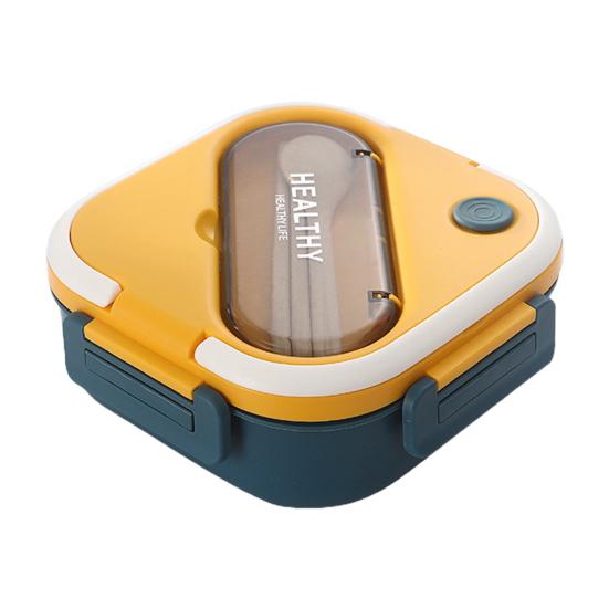 1 комплект, коробка для бенто, 1300 мл, герметичная, для использования в микроволновой печи, для школьников, 3 сетки, футляр для обеда со столовыми приборами, ежедневное использование