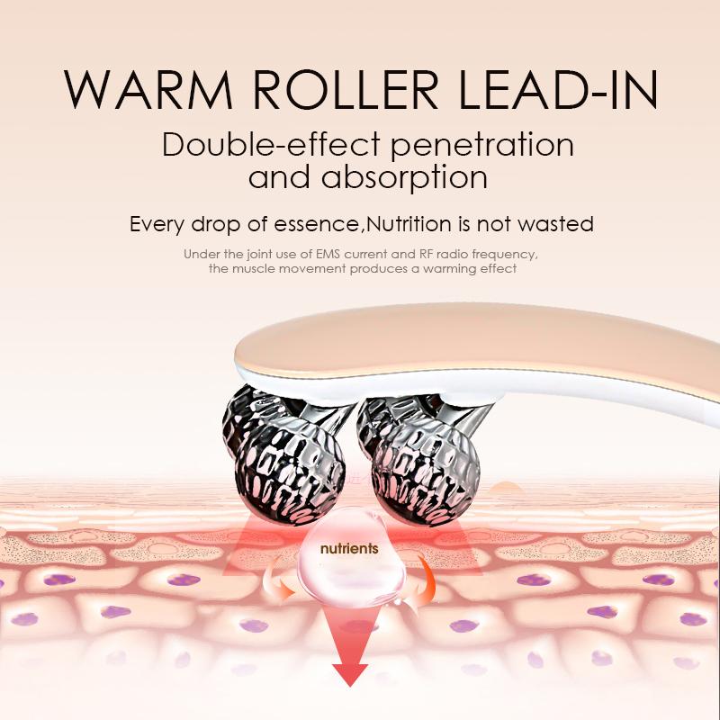 Y-образный массажер для лица, устройство против морщин на лице, V-образный роликовый лифтинговый инструмент, устройство для похудения всего тела EMS, уменьшение двойного подбородка