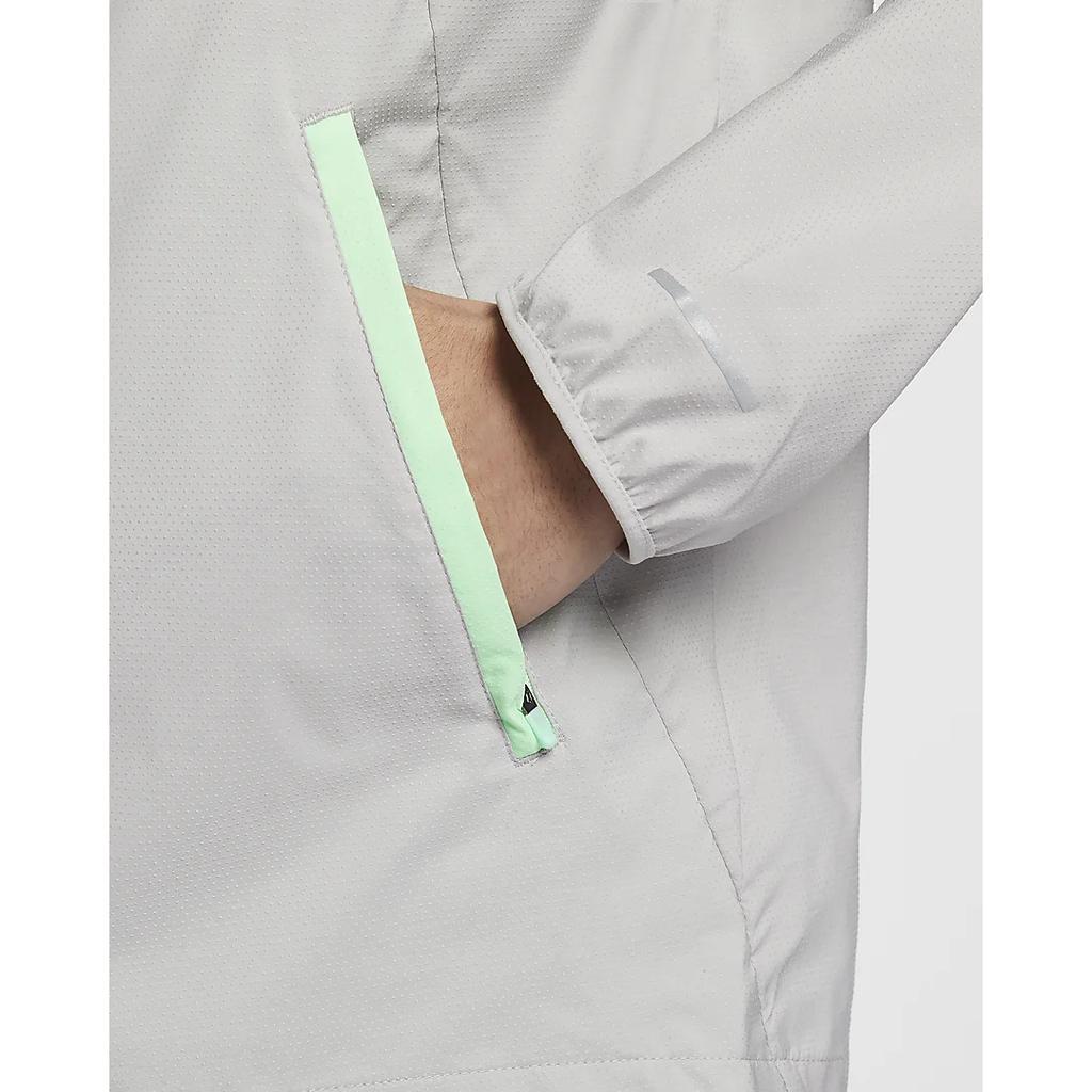 New Nike Windrunner Repel Waterproof Running Jacket Green Grey FB7541-376