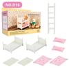 Dollhouse Furniture Set Doll House Bathroom/Kitchen/Fridge/Washing Machine Laundry Kids Doll House Miniature Pretend Play Toys
