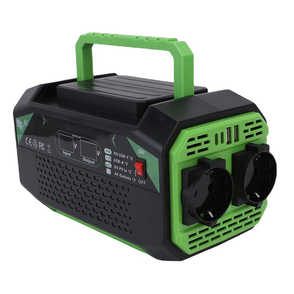 Car Inverter 500W 12V DC To 220V AC Fast Charge Display Screen Vehicles Inverter Converter with 2 USB 2 Type C 2