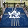 Soft Floor Carpet Toronto Maple Leafs Pattern Area Rug Decorative Mat For Home Room Decoration
