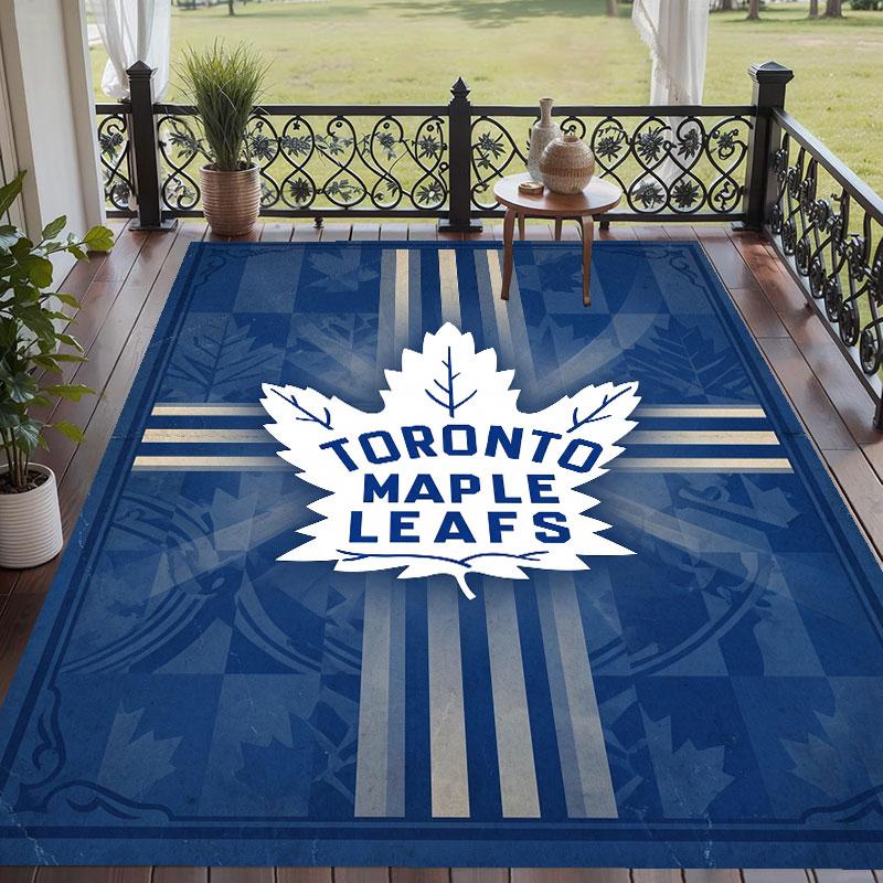Soft Floor Carpet Toronto Maple Leafs Pattern Area Rug Decorative Mat For Home Room Decoration