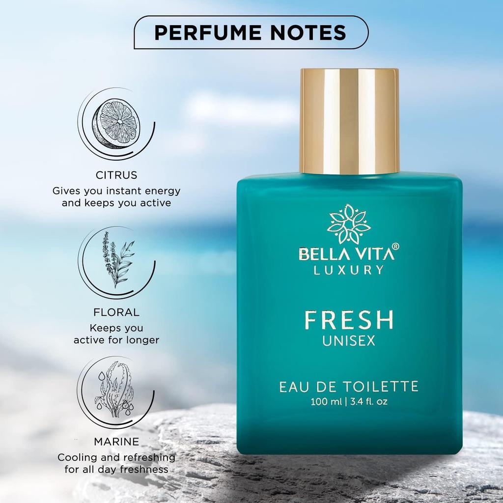 Bella Vita Luxury FRESH Туалетная вода унисекс, духи для мужчин и женщин