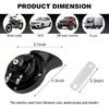 12V/48V Snail Air Horn Super Loud High Pitch Waterproof Heavy Duty Durable Horn Replacement for Motorbike Truck Car RV Off-Road