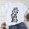 Летние футболки Футболка с рисунком для женщин Kawaii Panda Yoga Print Graphic T Shirts Oversize T Shirt Aesthetic Clothes