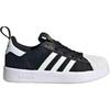 adidas Оригинальные Superstar 360 Классические Удобные Низкие Детские Скейтбордические Кроссовки Детские Кроссовки Черные Белые JR7411