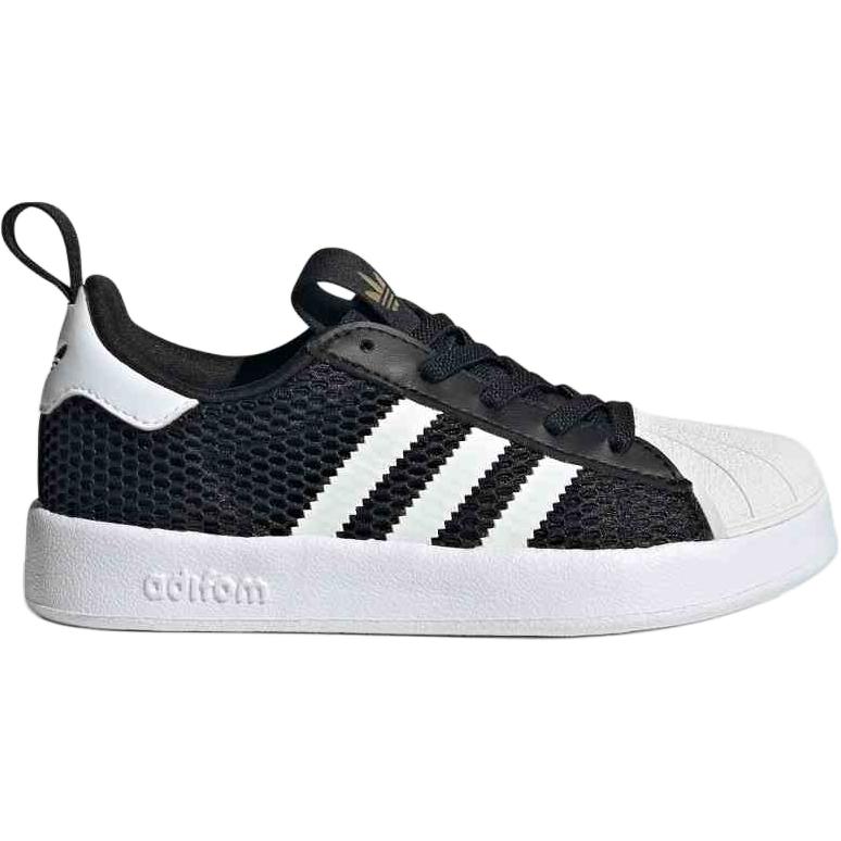 adidas Оригинальные Superstar 360 Классические Удобные Низкие Детские Скейтбордические Кроссовки Детские Кроссовки Черные Белые JR7411