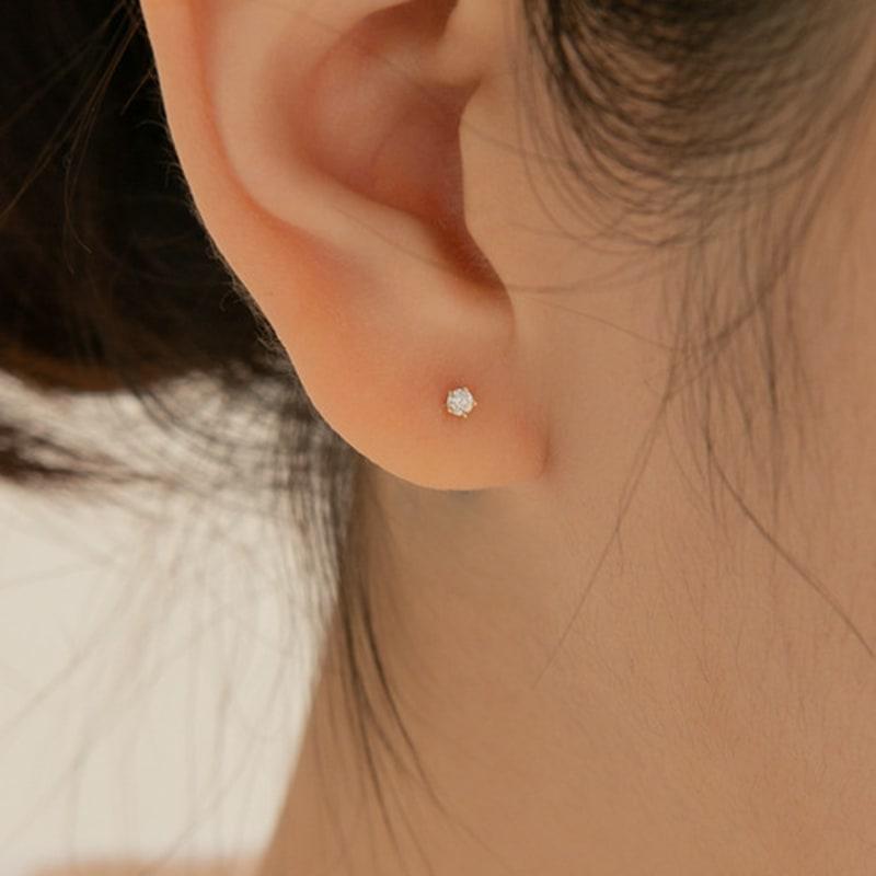 LUNNE 14k 2mm 5-prong mini Q piercing (14k gold) (bar thickness 1mm) #PIB09