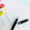 Self Adhesive White Label 12 Sheet Sticky Blank Stickers Remark Recording for Shoppping Mall Food Price Assorted Gifts