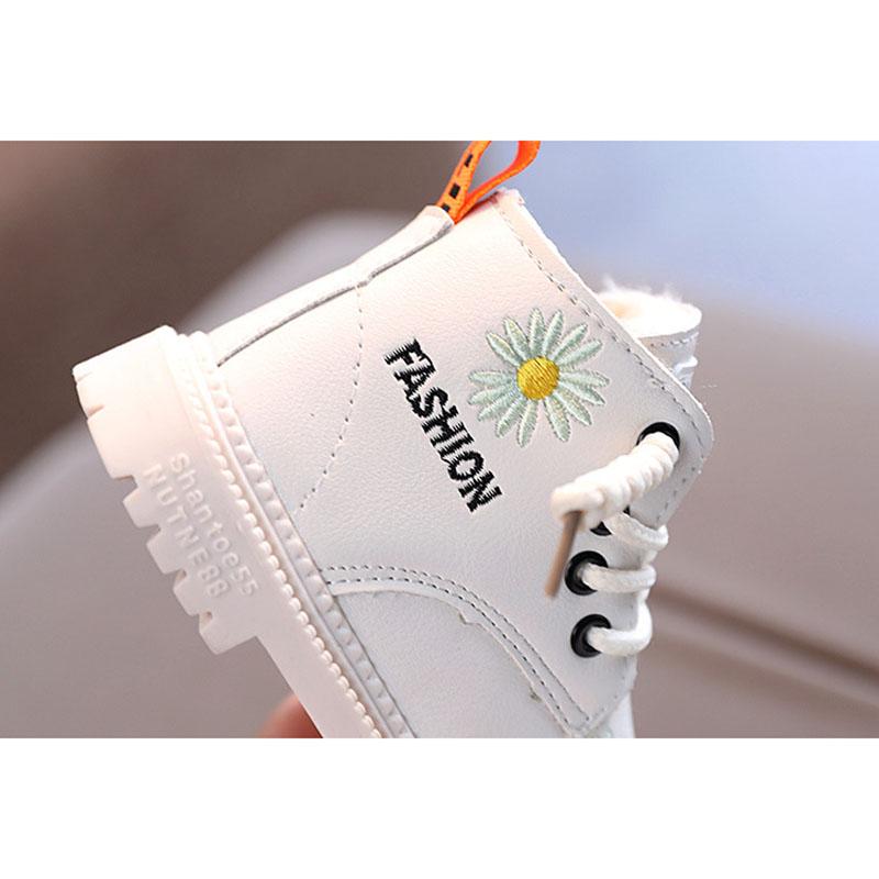 Детские ботинки Little Daisy, зимние теплые хлопковые зимние сапоги для мальчиков и девочек, зимние сапоги, обувь на платформе