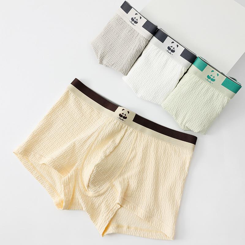 Мужские хлопковые шорты-боксеры — дышащие, молодежные, мягкая ткань, дизайн с четырьмя углами