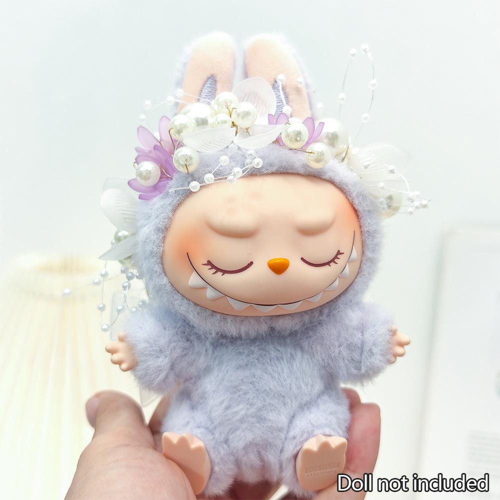 For 17cm Labubu Doll Clothes Fashion Clothes Hoodies Doll Clothes Color Match Hoodies Dolls Accessories Cute Decoration Little Cloths