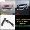Carbon Fiber Side Door Handle Bowl Decoration Protection Cover Trim Accessories For Ford F-150 / Raptor 2015 -  2 / 4 Door