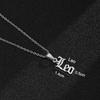 Twelve Constellation Stainless Steel English Letter Necklace - Unisex Titanium Pendant Chain