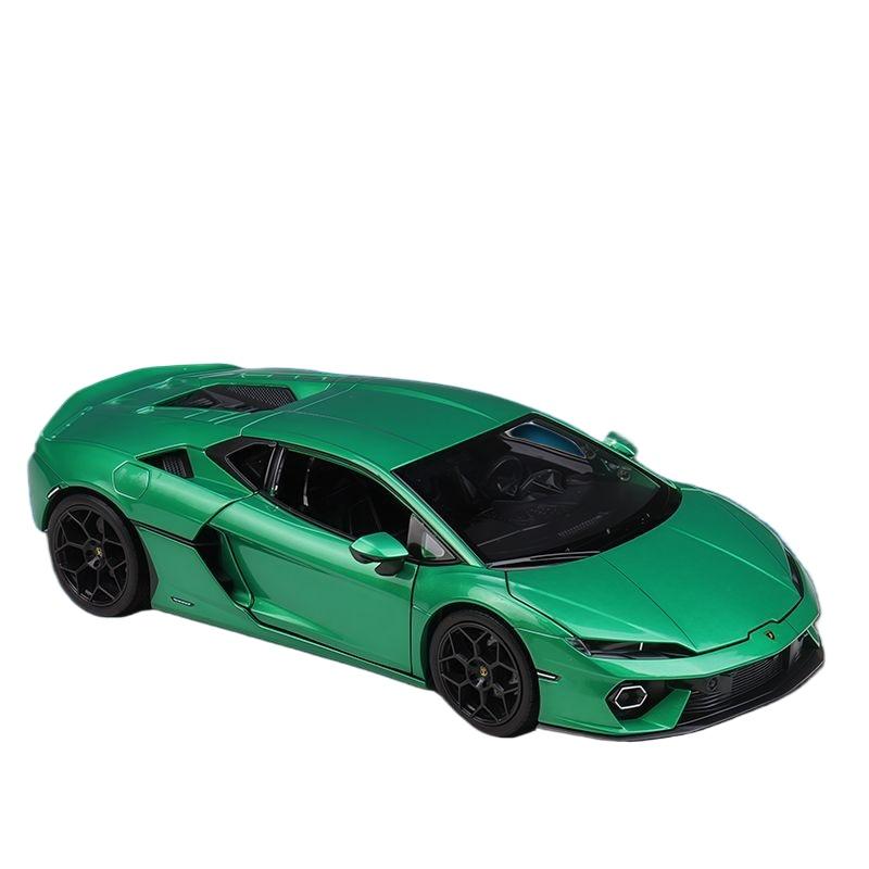 Welly 1/24 Lamborghini Temerario Металлическая модель автомобиля в масштабе Литая металлическая Статическая коллекция Детская игрушечная машинка на день рождения Транспортные средства Подарки