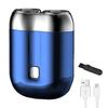 Мини-электробритва USB перезаряжаемая водонепроницаемая бритва для влажной и сухой езды с двумя головками портативный триммер для бороды для мужчин инструмент для удаления волос