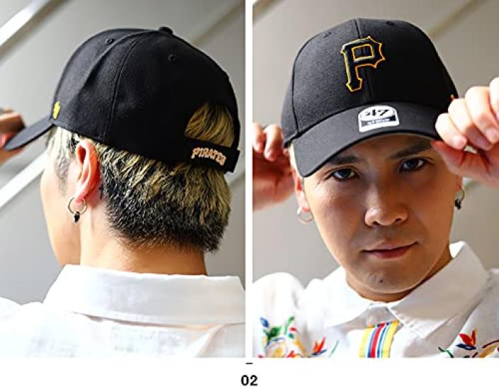 Кепка 47 Brand Pirates MLB Черно-желтая B-MVP20WBV (01)