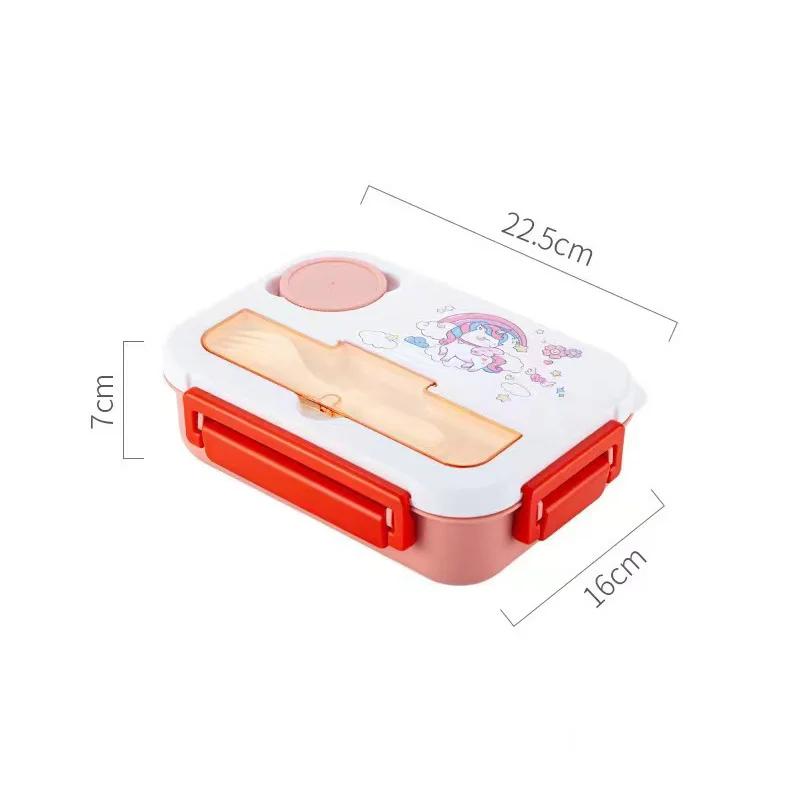 1300Ml Bento Lunch Box For Kids Girls Cute Dinosaur Bento Box Sandwich Snack Fruit Box Food Storage Container Microwave Oven